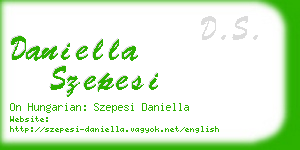 daniella szepesi business card